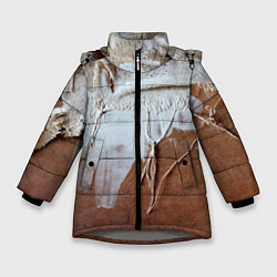 Куртка зимняя для девочки Рванина Авангард Rags Vanguard, цвет: 3D-светло-серый