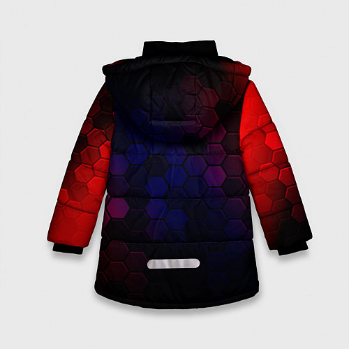 Зимняя куртка для девочки ТОЙОТА Toyota Графика / 3D-Черный – фото 2