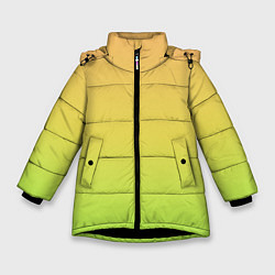 Зимняя куртка для девочки GRADIEND YELLOW-GREEN