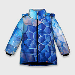 Зимняя куртка для девочки Blue scales