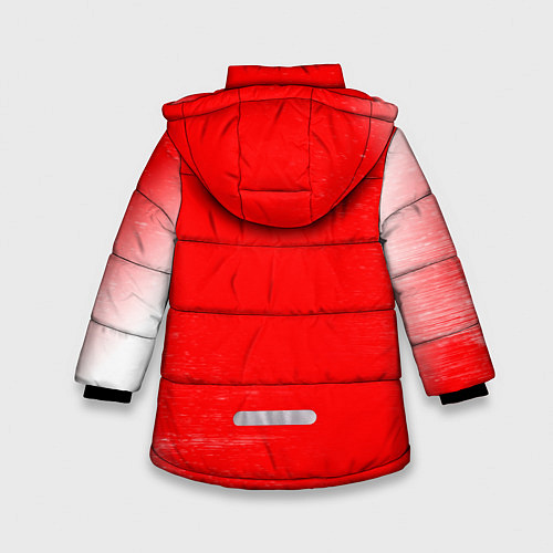 Зимняя куртка для девочки AC MILAN AC Milan Графика / 3D-Красный – фото 2