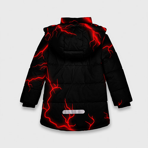 Зимняя куртка для девочки ФИАТ Pro Racing Молнии / 3D-Черный – фото 2