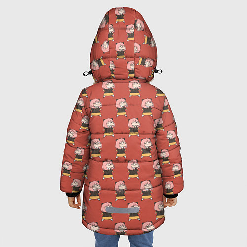 Зимняя куртка для девочки Spу x Family Аня Форджер / 3D-Красный – фото 4