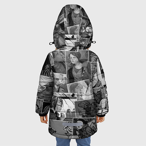 Зимняя куртка для девочки The last of us comix / 3D-Светло-серый – фото 4
