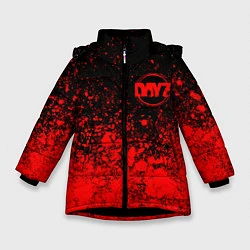 Куртка зимняя для девочки DAYZ - Краска FS, цвет: 3D-черный