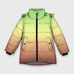Куртка зимняя для девочки Градиент Фисташки Gradient, цвет: 3D-светло-серый