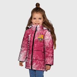 Куртка зимняя для девочки Barcelona Пламя, цвет: 3D-красный — фото 2