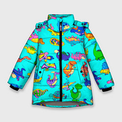 Зимняя куртка для девочки PREHISTORIC DINOSAURS