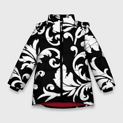 Зимняя куртка для девочки Minimalist floral pattern