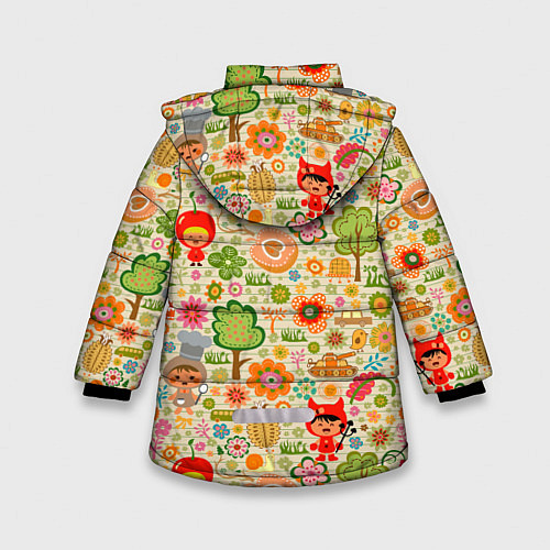 Зимняя куртка для девочки CHILDREN IN NATURE / 3D-Светло-серый – фото 2