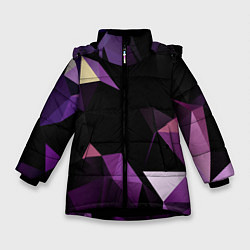 Зимняя куртка для девочки Полигональная магия