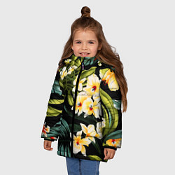 Куртка зимняя для девочки Vanguard floral composition Summer, цвет: 3D-красный — фото 2