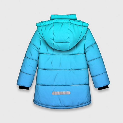 Зимняя куртка для девочки Fall Guy blue / 3D-Черный – фото 2