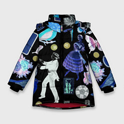 Зимняя куртка для девочки Underground pattern Fashion 2077