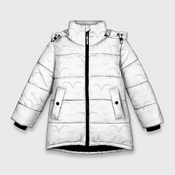Зимняя куртка для девочки Белые чайкив полете