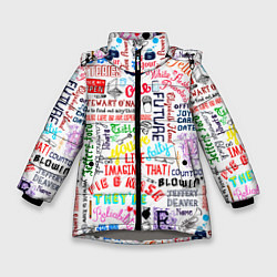 Куртка зимняя для девочки OUR FUTURE, цвет: 3D-светло-серый