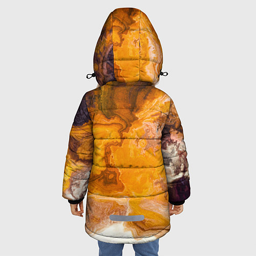 Зимняя куртка для девочки Смерч Красок / 3D-Светло-серый – фото 4