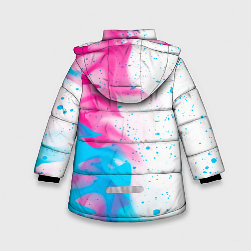 Зимняя куртка для девочки Sally Face Neon Gradient / 3D-Черный – фото 2