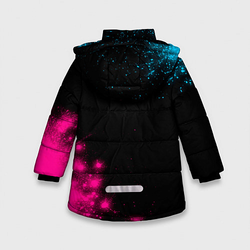 Зимняя куртка для девочки West Ham Neon Gradient / 3D-Черный – фото 2