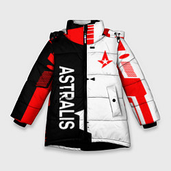 Куртка зимняя для девочки ASTRALIS ЗВЕЗДА, цвет: 3D-черный