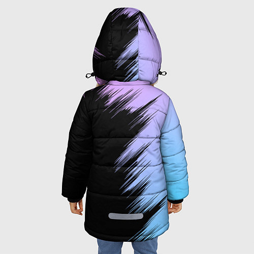 Зимняя куртка для девочки Хвост феи - neon / 3D-Красный – фото 4