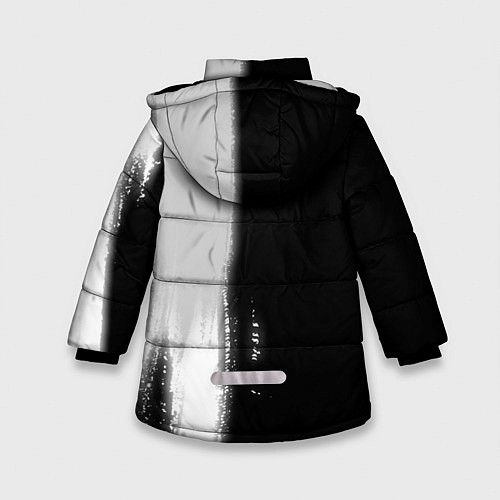 Зимняя куртка для девочки Моряк из России и Герб Российской Федерации / 3D-Черный – фото 2
