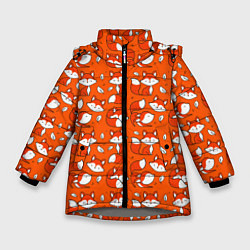 Куртка зимняя для девочки Red foxes, цвет: 3D-светло-серый