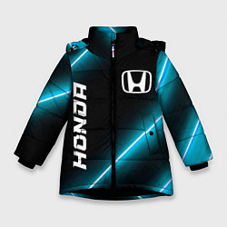 Зимняя куртка для девочки Honda неоновые лампы