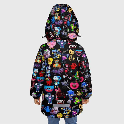 Зимняя куртка для девочки Персонажи разных игр / 3D-Красный – фото 4