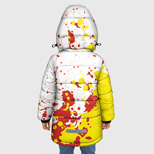 Зимняя куртка для девочки Valencia Краска / 3D-Светло-серый – фото 4