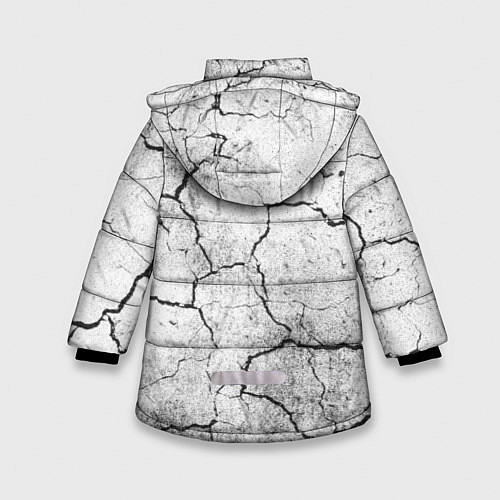 Зимняя куртка для девочки Кроссфит униформа - трещины / 3D-Черный – фото 2