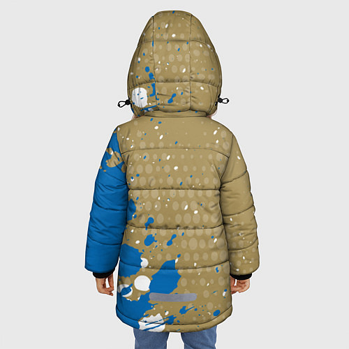 Зимняя куртка для девочки Inter Краска / 3D-Светло-серый – фото 4