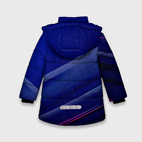 Зимняя куртка для девочки Bayern munchen Абстракция / 3D-Черный – фото 2