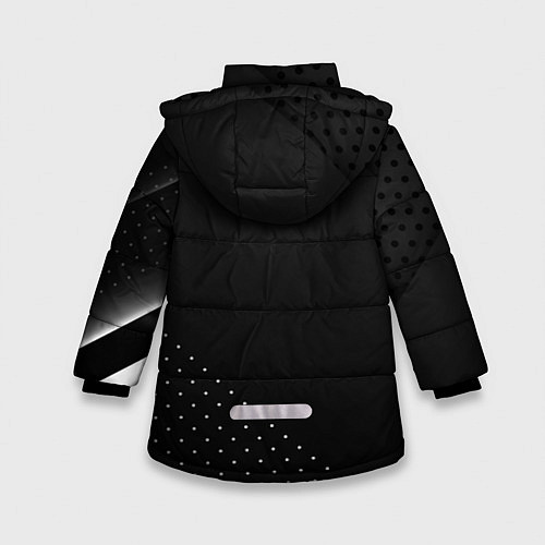Зимняя куртка для девочки Opel Карбон / 3D-Черный – фото 2