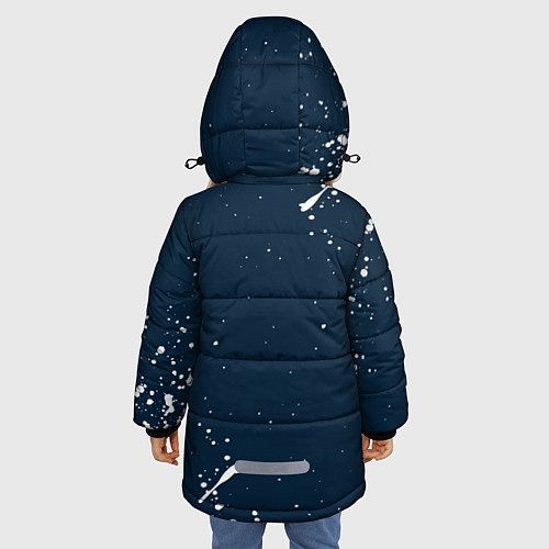 Зимняя куртка для девочки Stray Kids - брызги / 3D-Светло-серый – фото 4