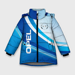 Зимняя куртка для девочки Opel абстракция
