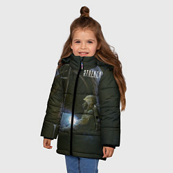 Куртка зимняя для девочки STALKER Одиночка В Коллекторе, цвет: 3D-светло-серый — фото 2