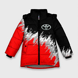 Куртка зимняя для девочки Тойота камри - краска, цвет: 3D-светло-серый