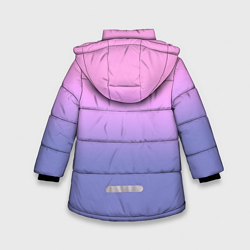 Зимняя куртка для девочки BTS красивые бабочки / 3D-Черный – фото 2