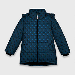Куртка зимняя для девочки Объемная текстура с отверстиями, цвет: 3D-черный
