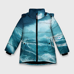 Зимняя куртка для девочки Буря в море