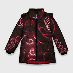 Зимняя куртка для девочки Неоновые тусклые фонари
