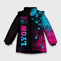 Куртка зимняя для девочки Lyon - neon gradient: по-вертикали, цвет: 3D-черный