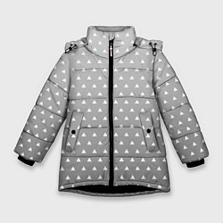 Зимняя куртка для девочки Кимоно Зеницу Агацума - Черно-белое