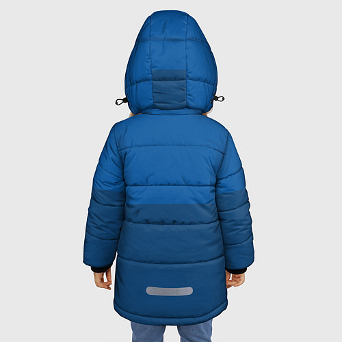 Зимняя куртка для девочки Монстр Океана / 3D-Светло-серый – фото 4