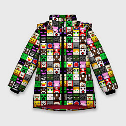 Зимняя куртка для девочки Minecraft characters
