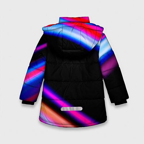 Зимняя куртка для девочки Mini speed lights / 3D-Черный – фото 2