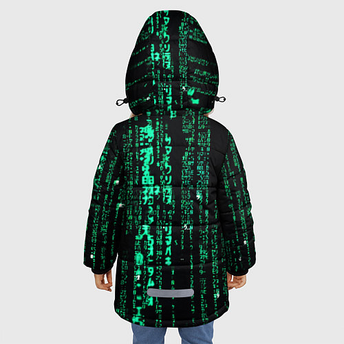 Зимняя куртка для девочки Программное кодирование / 3D-Красный – фото 4