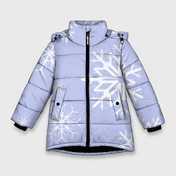 Зимняя куртка для девочки Снежинок узоры