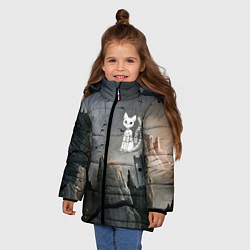 Куртка зимняя для девочки Happy Halloween - Castle, цвет: 3D-светло-серый — фото 2